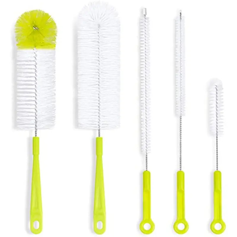 Long-Handle Bottle Cleaning Brush Set