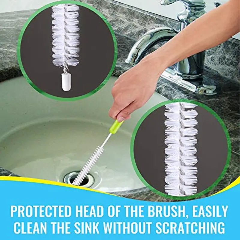 Long-Handle Bottle Cleaning Brush Set